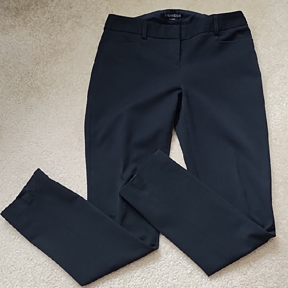 Express Pants - Express Columnist Straight Leg Pants Office Vacation Travel Black Women's Size 0